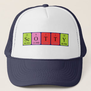 Scotty periodischer Tabellenname Truckerkappe