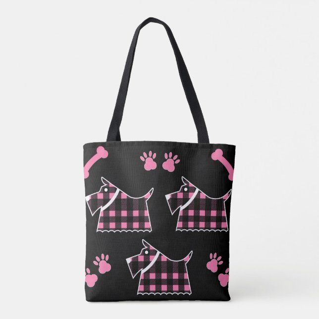 Scotty Terrier Hunde Niedlich Funny Terriers Breed Tasche (Rückseite)