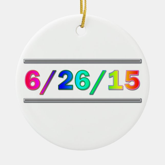 SCOTUS Datum Keramikornament (Vorne)