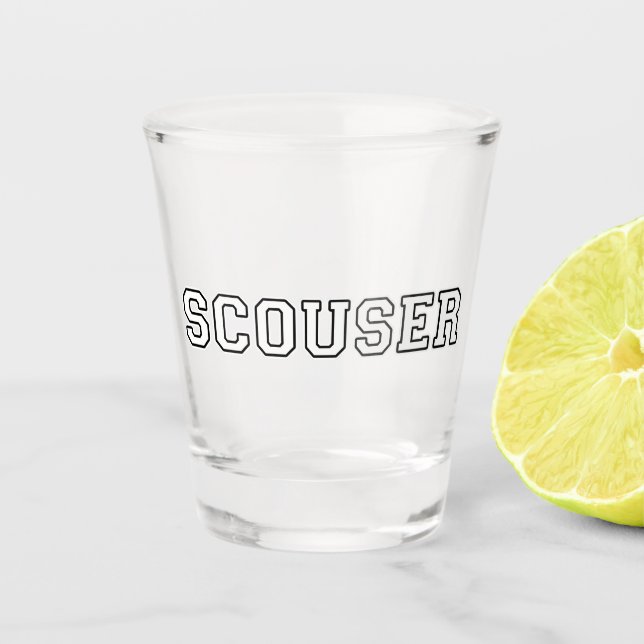 Scouser Schnapsglas (Vorderseite)