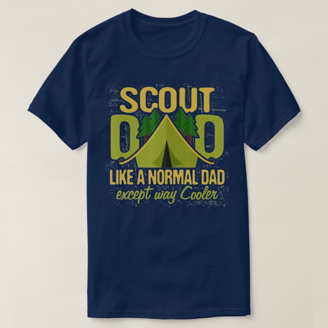 Scout Dad  Cub Leader Boy Camping Scouting roop Gi T-Shirt (Design vorne)