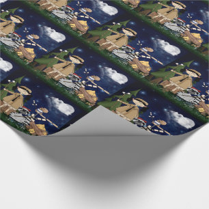 Scout Girl Cartoon Woodland Animes von Campfire Geschenkpapier