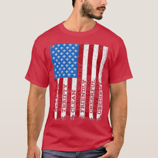 Scout Law Patriotic Scouting Lover US Flag Boy Gir T-Shirt