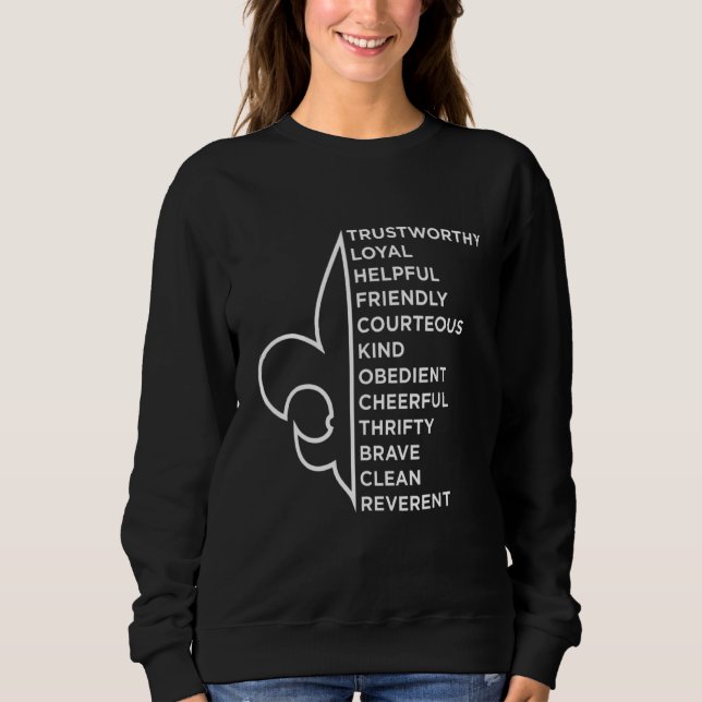 Scout Law Scouting Novelty Sweatshirt (Vorderseite)