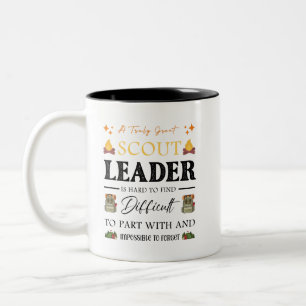 Scout Leader Nature Camping Wanderjunge und Mädch Zweifarbige Tasse