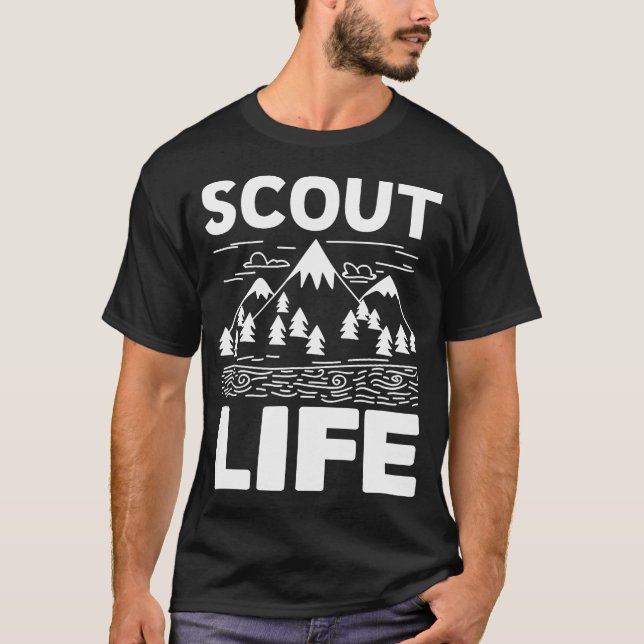 Scout Life Scouting Camping Adventure Gift T-Shirt (Vorderseite)