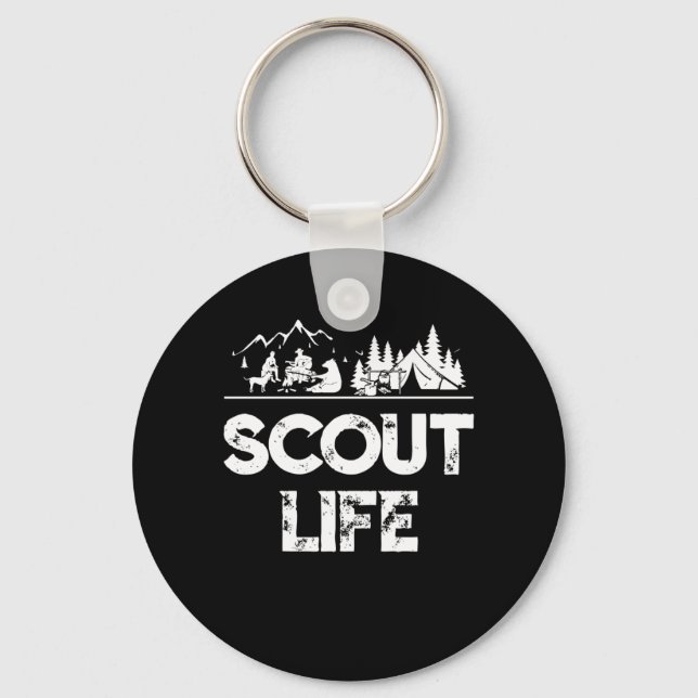 Scout Life Scouting Liebhaber Geschenke Wanderung  Schlüsselanhänger (Vorderseite)
