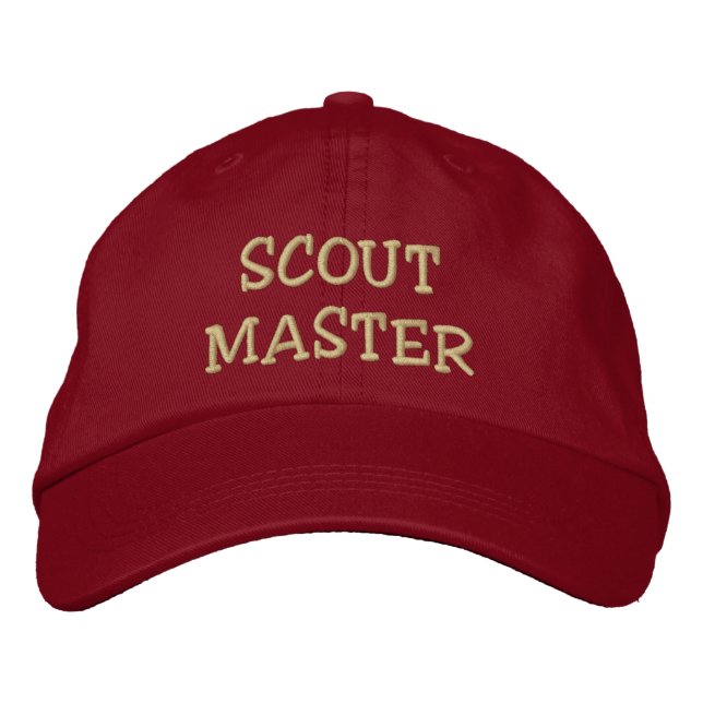 SCOUT MASTER hat Bestickte Baseballkappe (Vorderseite)