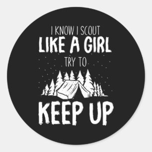 Scout Nature Uniform Wilderness Scouting Runder Aufkleber