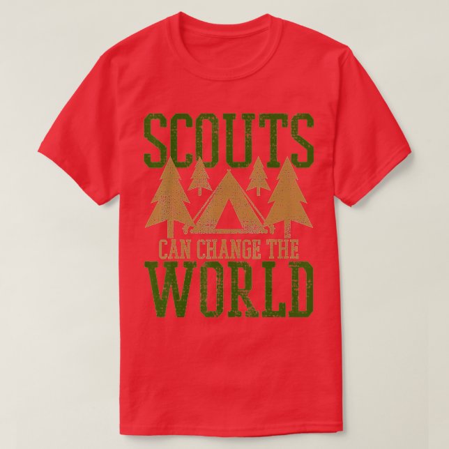 Scout Scouts Camp Leader Wandern Camping T-Shirt (Design vorne)
