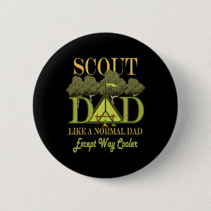 Scout Vater Leader Camping Scouting für Männer Vät Button