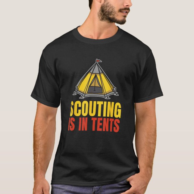 Scout Wilderness Nature Uniform  Scouting Is In Te T-Shirt (Vorderseite)