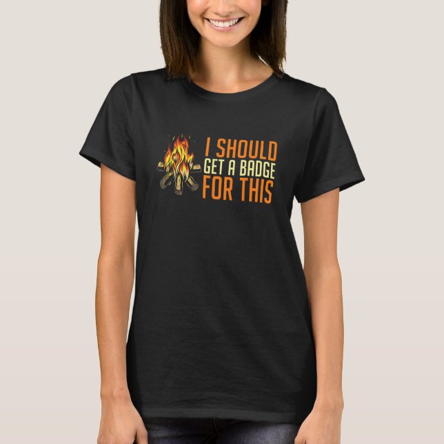 Scouting Fire Uniform  Nature Wilderness Scout T-Shirt (Vorderseite)