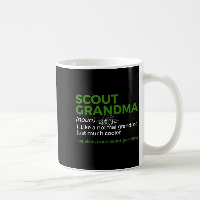 Scouting Funny Scout Grandma Definition Proud Scou Kaffeetasse (Rechts)
