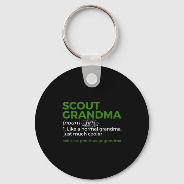 Scouting Funny Scout Grandma Definition Proud Scou Schlüsselanhänger (Vorderseite)