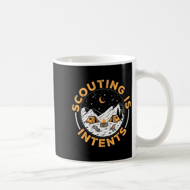 Scouting Is Intents Scout Funny Camng  Kaffeetasse (Rechts)