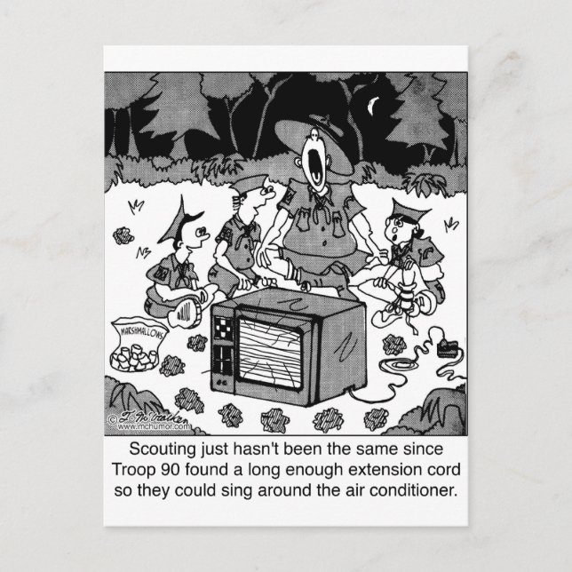 Scouting mit Klimaanlagen Postkarte (Vorderseite)