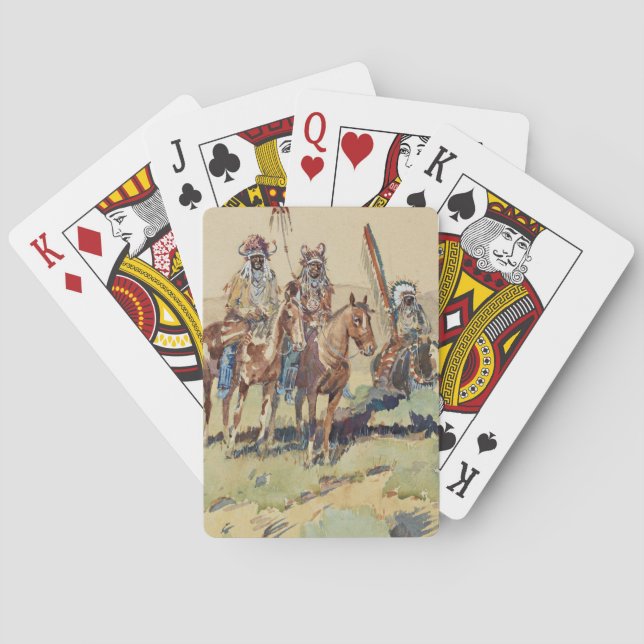 Scouting Party Western Art von Edward Borein Spielkarten (Rückseite)