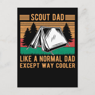 Scouting Vater Funny Outdoor Zelt Vater Postkarte
