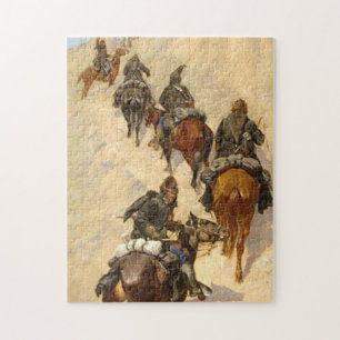 Scouts Klettern Berg Frederic Remington