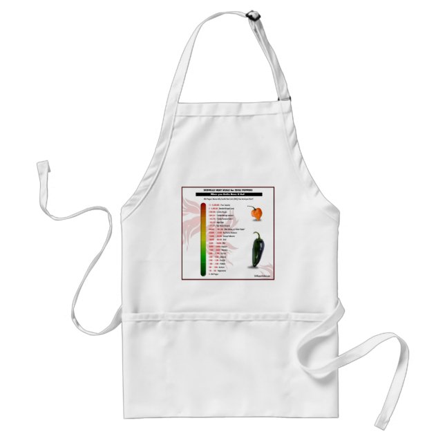 Scoville Hitze-Skala für Chili-Paprikaschoten Schürze (Vorne)
