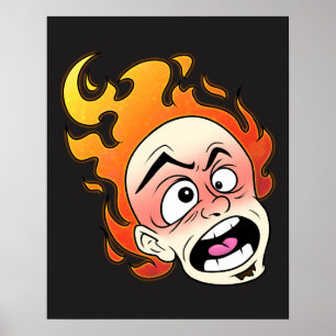Scovilléicous Fire Head Poster