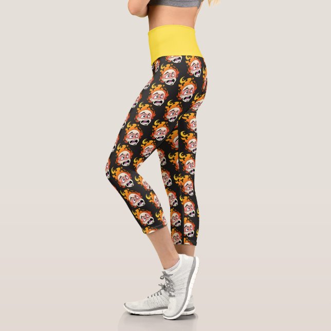Scovillicous Feuerkopf Hoher Waisted Yoga Capris (Links)