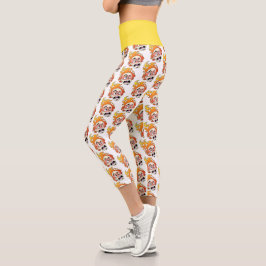 Scovillicous Feuerkopf Hoher Waisted Yoga Capris