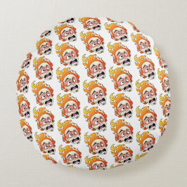 Scovillicous Fire Head Round Kissen