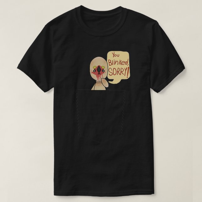 SCP 173 Erdnuss Die Statue Eindämmung brechen T-Shirt (Design vorne)