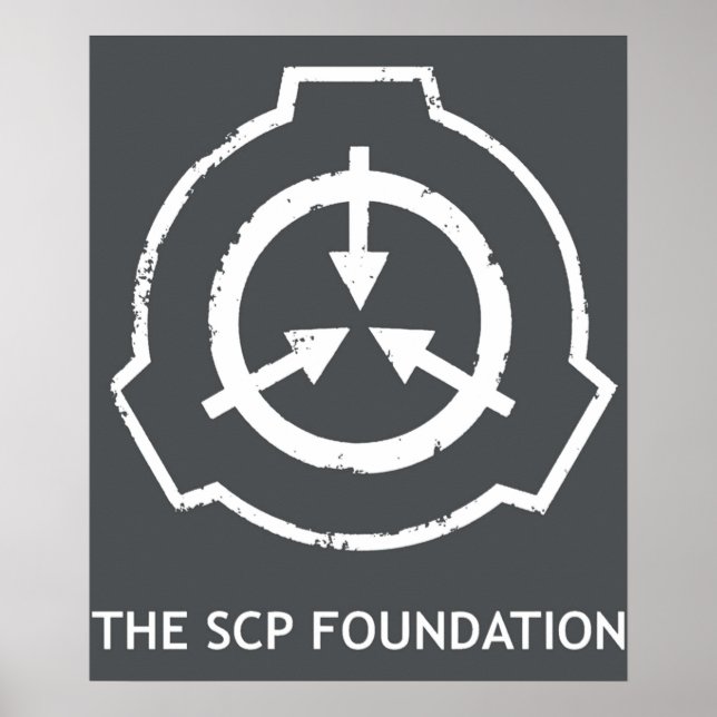SCP Foundation-Logo weiß Sicherer Inhalt schützen Poster (Vorne)