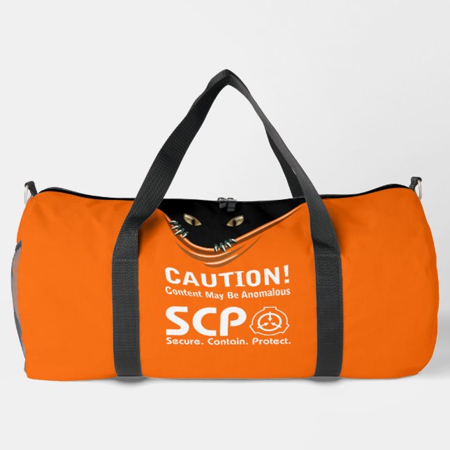 SCP Secure. Enthält. Schutz anomalischer Inhalte Duffle Bag (Rückseite)