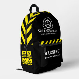 SCP Secure. Enthält. Schützen. Paranormaler Rucksa Bedruckter Rucksack