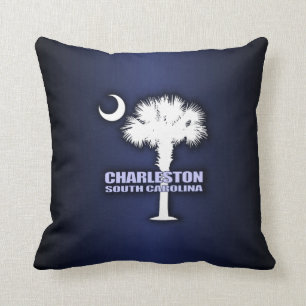 ScPalmetto u. Halbmond (Charleston) Kissen