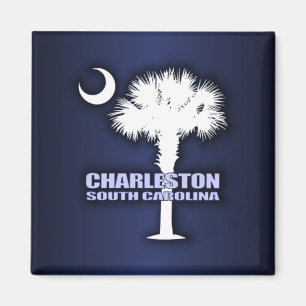 ScPalmetto u. Halbmond (Charleston) Magnet