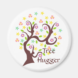 Scraggly abstrakter Baum Magnet