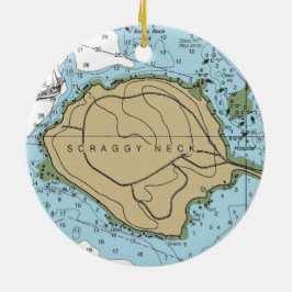 Scraggy Neck Buzzards Bay MA Keramik Ornament