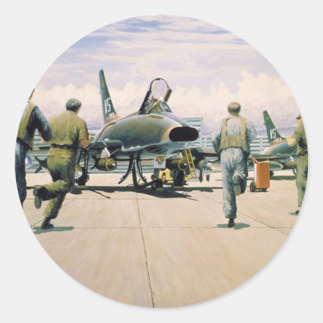 Scramble von William S. Phillips an Phan Rang Runder Aufkleber (Vorderseite)