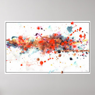 Scrambled Paint Poster