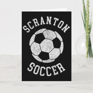 Scranton Fußball Retro abgenutzt 90er Jahre Vintag Karte