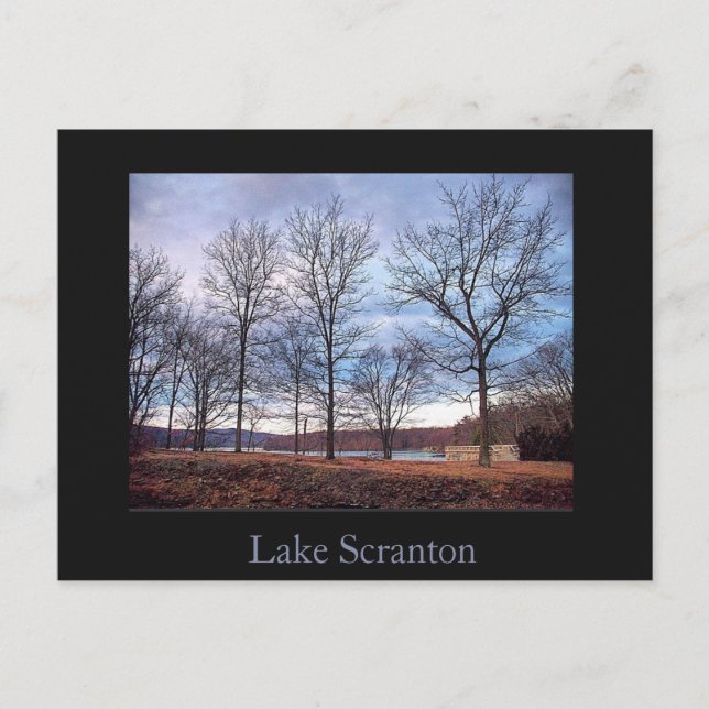 Scranton-Lake Scranton Postkarte (Vorderseite)