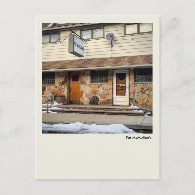 Scranton PA Postcard-Pat McMullens Bar Restaurant Postkarte (Vorderseite)