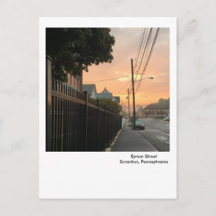 Scranton PA Postcard Sunrise Sky-West-Side Postkarte