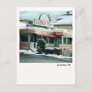 Scranton PA Postcard - The Glider Diner Postkarte