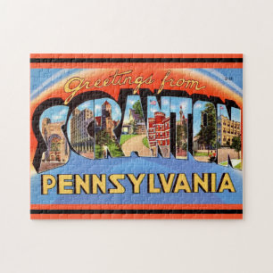 Scranton PA Vintage-Grußpostkarte