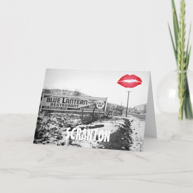 SCRANTON PENNSYLVANIA BLAU LANTERN RESTAURANT KARTE (Vorderseite)