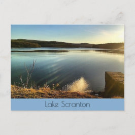 Scranton-Twilight Landschaft am See Postkarte