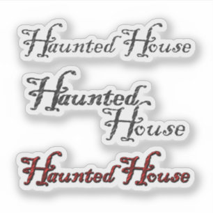 Scrap Book Spuk House Halloween Aufkleber