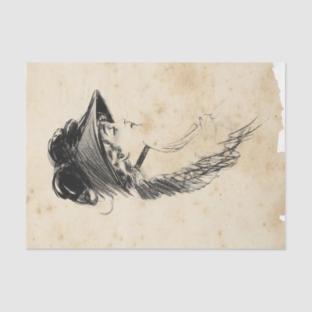 Scrap Ephemera Design Serie #21 Seidenpapier (Vorderseite)