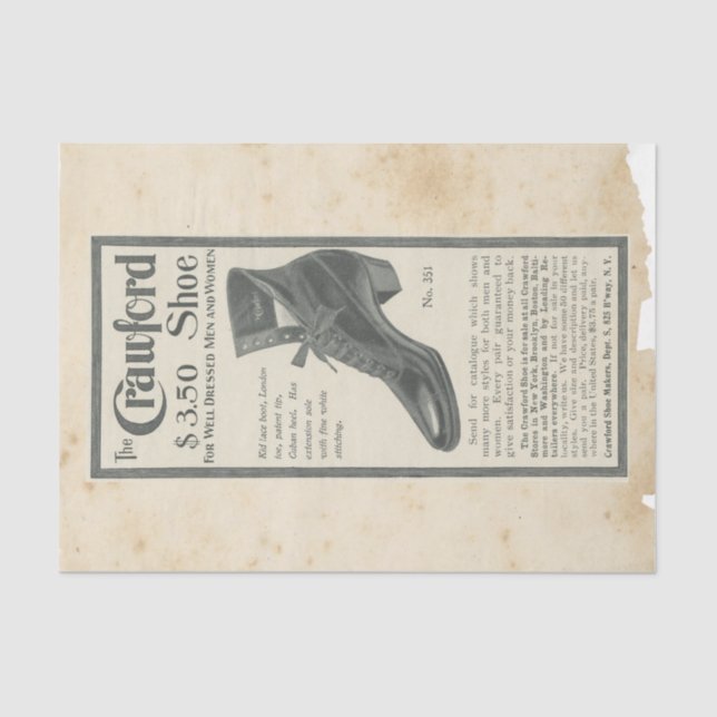 Scrap Ephemera Design Serie #7 Seidenpapier (Vorderseite)